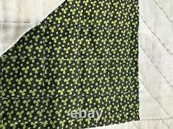 Feathered Star Antique Summer Quilt Coverlet 88x88 Great Colors