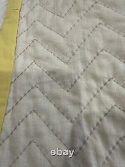 Feathered Star Antique Summer Quilt Coverlet 88x88 Great Colors