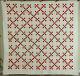 Gorgeous Vintage Double 9-patch Red Postage Stamp Antique Quilt Early Fabrics