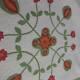 Graceful Whig Rose Variation Civil War Era Red Cheddar Green Applique Quilt