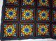 Handmade Crochet Afghan Vtg Stained Glass Knit Throw Quilt Couch Lap Bed Blanket