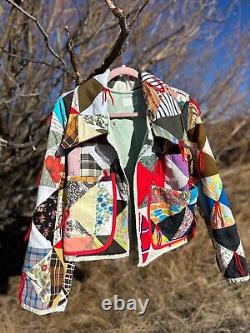 Handmade Patchwork Vintage Quilt Coat