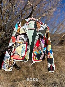 Handmade Patchwork Vintage Quilt Coat