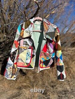 Handmade Patchwork Vintage Quilt Coat