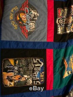 Handmade Quilt of vintage Harley Davidson and Sturgis t-shirts