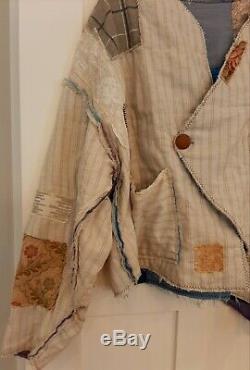 Handmade REVERSIBLE Jacket S-3X Vintage Quilt Patchwork Lagenlook Boho tmyers