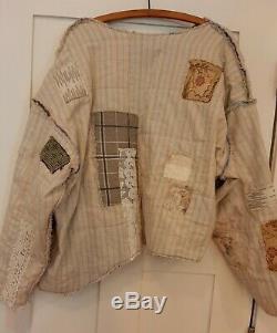 Handmade REVERSIBLE Jacket S-3X Vintage Quilt Patchwork Lagenlook Boho tmyers