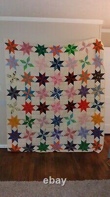 Handmade Vintage Pinwheel Quilt
