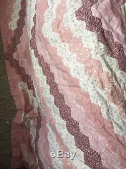 Heirloom Patchwork Quilt/Throw vintage Laura Ashley fabrics Hand made King