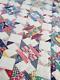 Incredible Handmade Vintage 1940s Quilt Patchwork Pristine