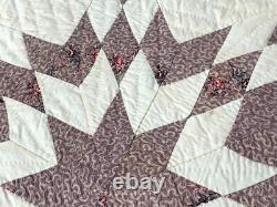 Important c 1847 Star QUILT Antique Dated Signed Middletown Connecticut