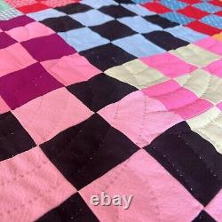 Incredible Vintage Handmade, Double Sided Quilt? 100 X 75in! AH-MAZING