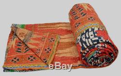 Indian Vintage Kantha Quilt Reversible Bedspread Throw Wholesale Lot of 10 Pcs
