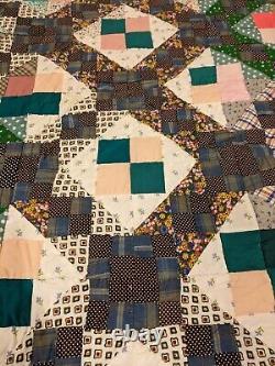 King Size Handmade Vintage Patchwork Quilt