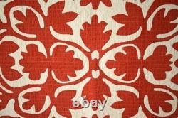 MUSEUM QUALITY Vintage PA Scherenschnitte Red & White Applique Antique Quilt