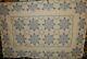 Matching Pair Of Vintage Hand Made Gorgeous Blue Cross Stitch Twin Quilts 92x62