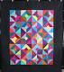 Modern Vintage Look Handmade Quilt, 66 X 78, Star Jewels Exquisite, Patchwork