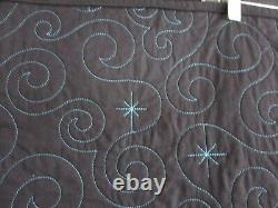 Modern Vintage Look Handmade Quilt, 66 X 78, Star Jewels Exquisite, Patchwork