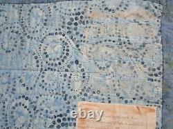 Not So Vintage Batik Quilt, Star Pattern, Patchwork, 72 X 92, Excellent