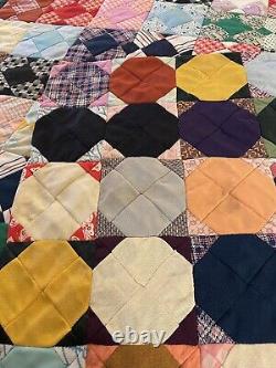 OMG Vintage Handmade Quilt Multicolor MCM