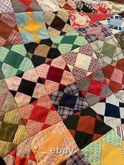 OMG Vintage Handmade Quilt Multicolor MCM