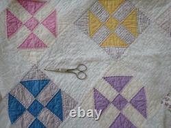 Pretty Country Farmhouse Shoofly Vintage 30s QUILT 84x74