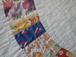 Prints Charming! Lovely Vintage 30s Wedding Ring QUILT 95x82 Large