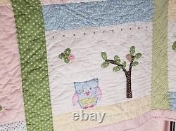 Quilt Vintage Beautiful Field 86 x 86 Estate Sale