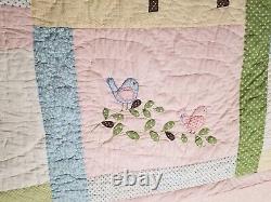 Quilt Vintage Beautiful Field 86 x 86 Estate Sale