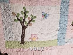 Quilt Vintage Beautiful Field 86 x 86 Estate Sale