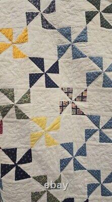 Quilt Vintage Handmade Queen Size 82 x 94 Estate Sale