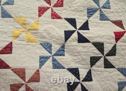 Quilt Vintage Handmade Queen Size 82 x 94 Estate Sale