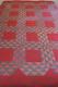 Red Border 1800s Antique Ocean Waves Quilthand Quiltedcinnamon Pink Green 80