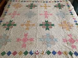 SALE ADORABLE 1940's HEARTH & HOME Patchwork Quilt -Great BLOCK BORDER SALE