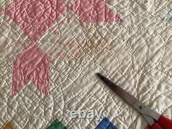 SALE ADORABLE 1940's HEARTH & HOME Patchwork Quilt -Great BLOCK BORDER SALE