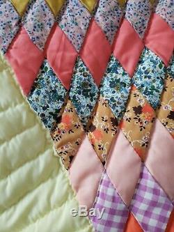 STUNNING Vintage Star of Bethlehem Handmade Quilt