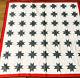 Star Quilt With Appraisal Hand Pieced & Quilted Black Red White Cotton 80