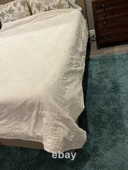 Stunning Vintage 1940's 8 Point Star Quilt 84x82 With Some Feed/flour Sack