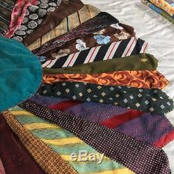 Tie quilt, vintage and handmade