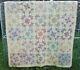 Vintage 1935 Handmade Patchwork Quilt Star Pattern Excellent Condition For Age