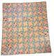 Vintage Antique Original Handmade Patchwork Pattern Quilt Size 83x76 Colorful