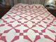 Vtg All Handmade Glorified Nine Patch Quilt Circa 1960 76 In By 76 In Ex Cond