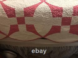 VTG All Handmade Glorified Nine Patch Quilt Circa 1960 76 in by 76 in Ex cond