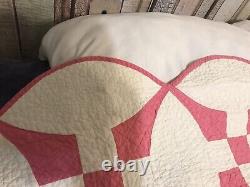 VTG All Handmade Glorified Nine Patch Quilt Circa 1960 76 in by 76 in Ex cond