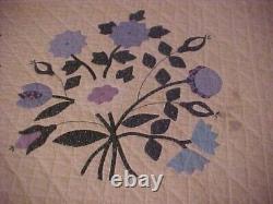 VTG Finley Applique Quilt with Blue Flowers 88204