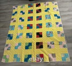 VTG Handmade Quilt Patchwork Farmhouse Grandmother