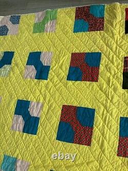 VTG Handmade Quilt Patchwork Farmhouse Grandmother