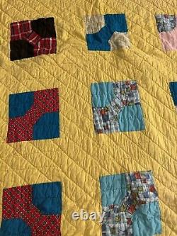 VTG Handmade Quilt Patchwork Farmhouse Grandmother