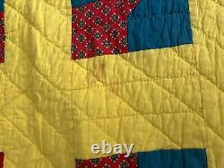 VTG Handmade Quilt Patchwork Farmhouse Grandmother