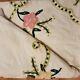 Vintage 1950s Plush Chenille Bedspread 100x84 Beautiful Piece Yellow With Flowers